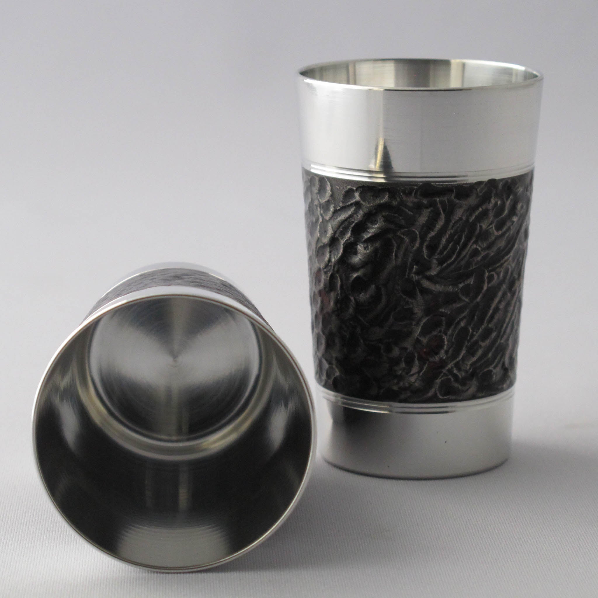 錫器 タンブラー | 3オンス カオス | 黒赤 | 錫光