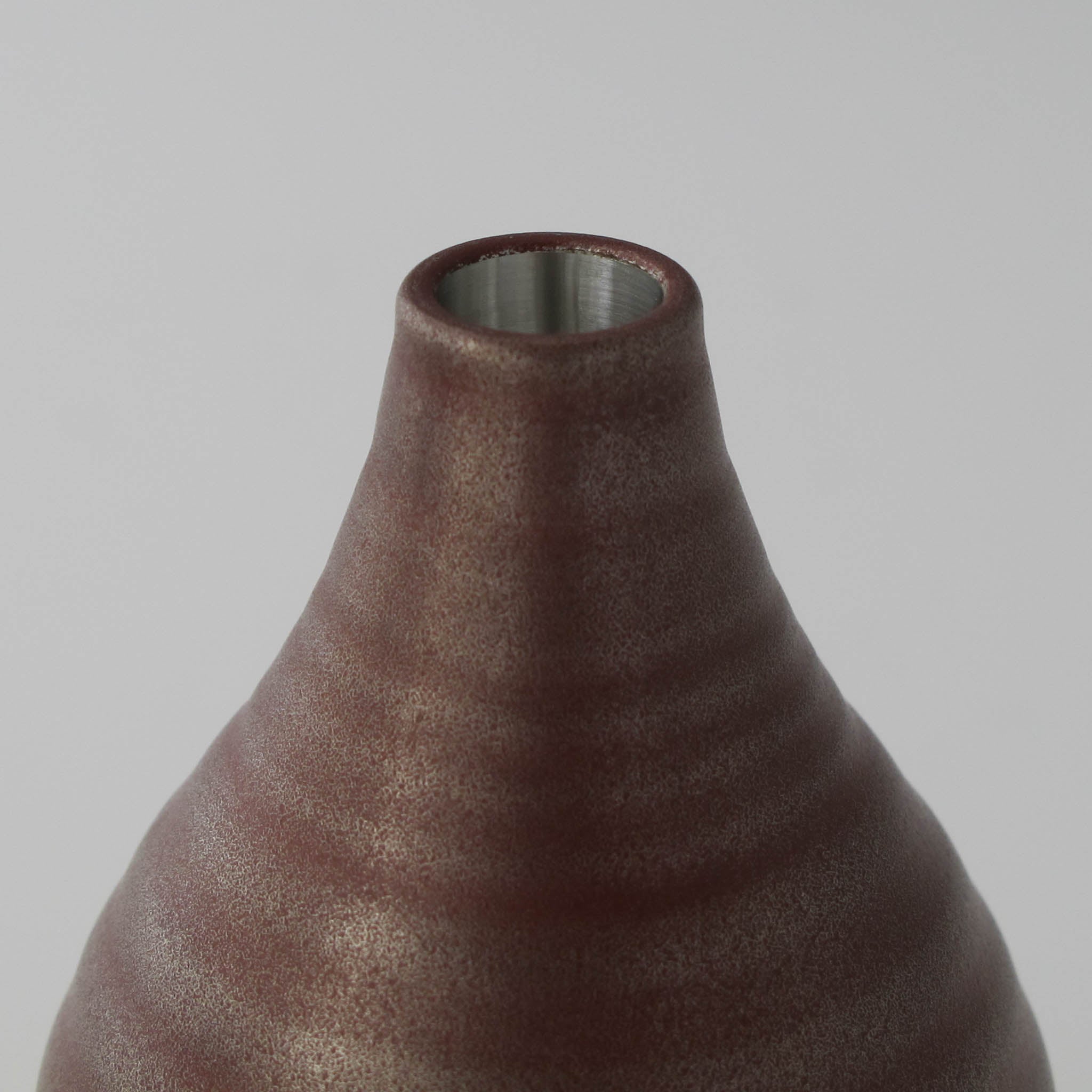 錫器 一輪挿し | さざなみ | 赤漆仕上 | 錫光