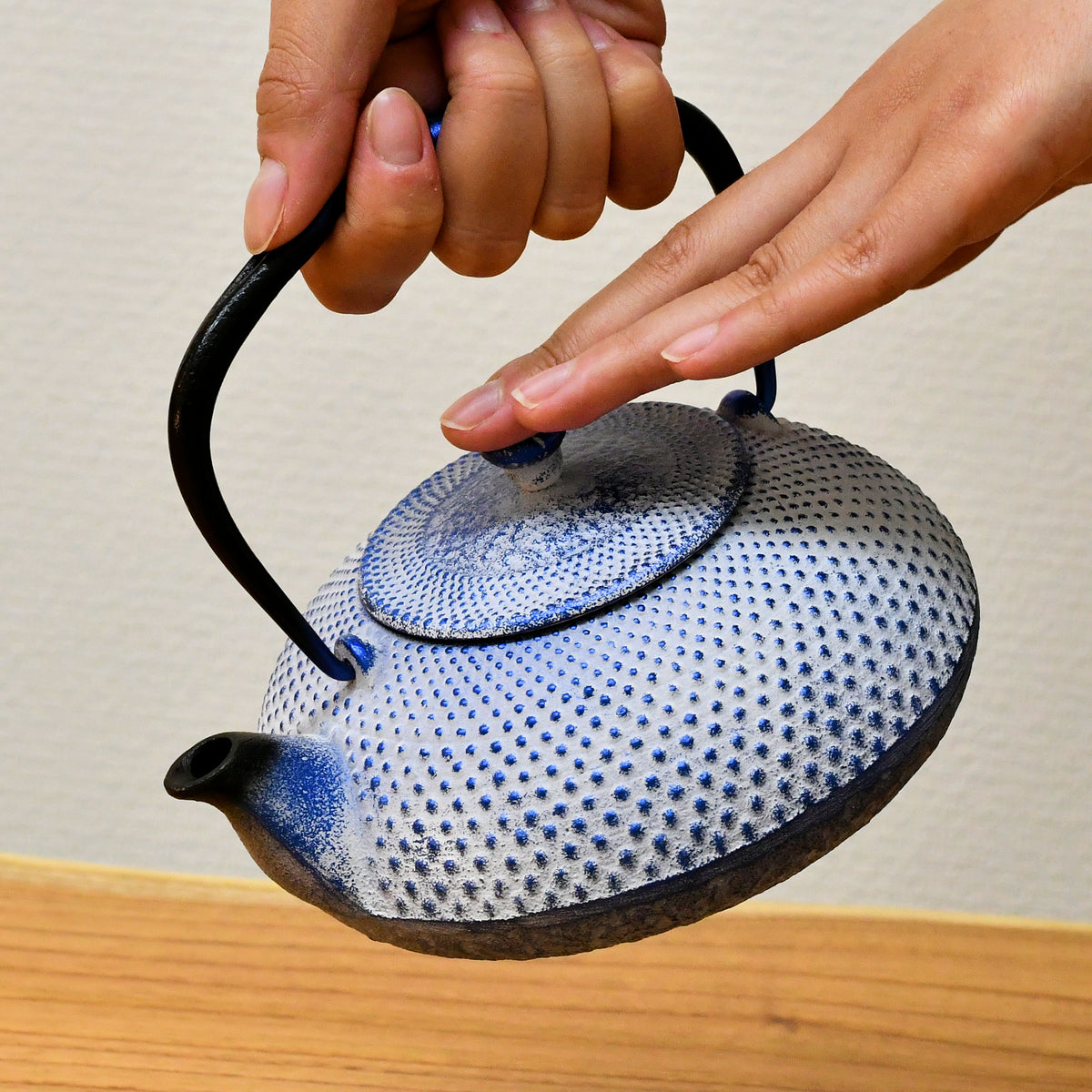 南部鉄器 急須 | アラレパール | 瑠璃白 |及富