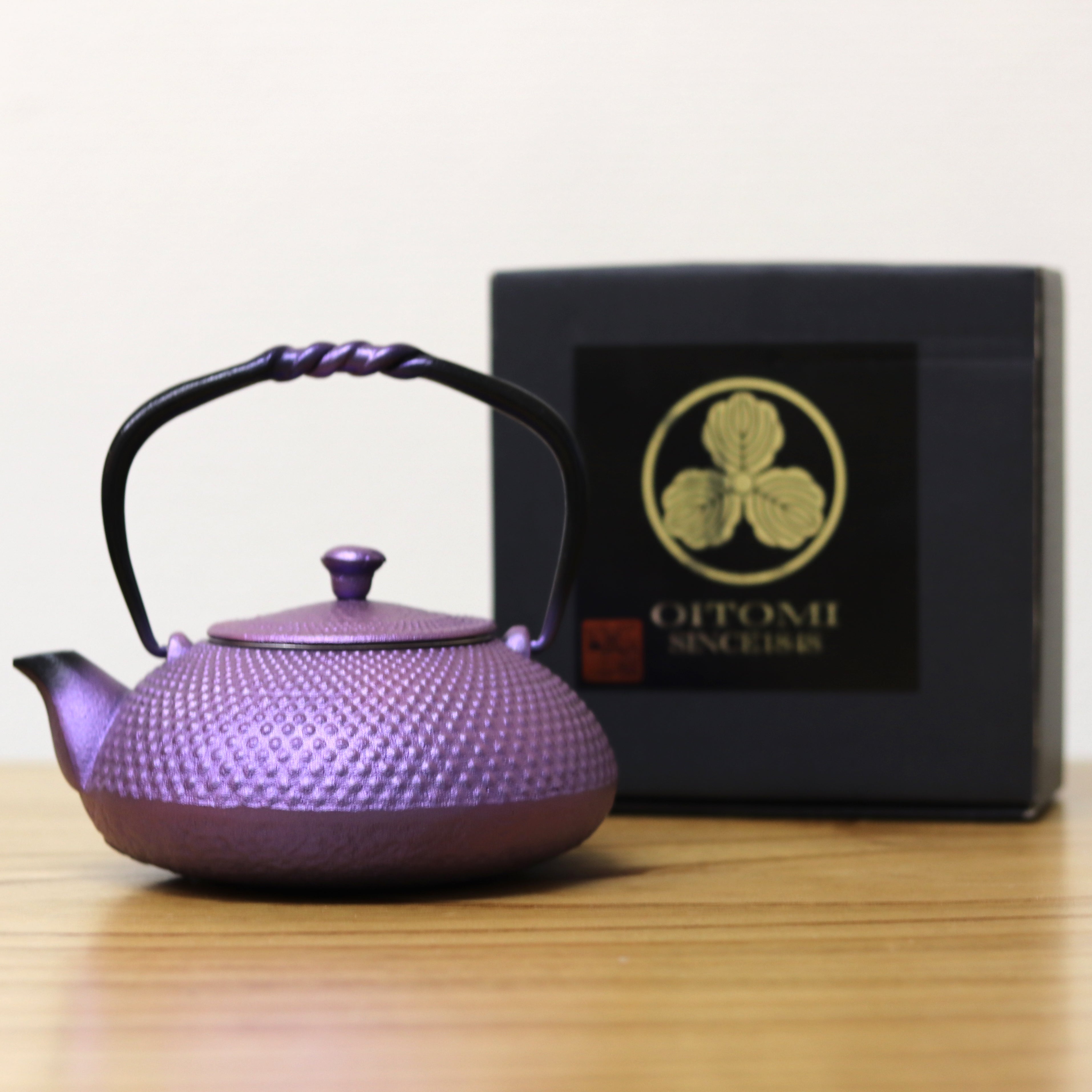 南部鉄器 小鉄瓶 急須 | アラレ 0.5L | 紫 | 及富