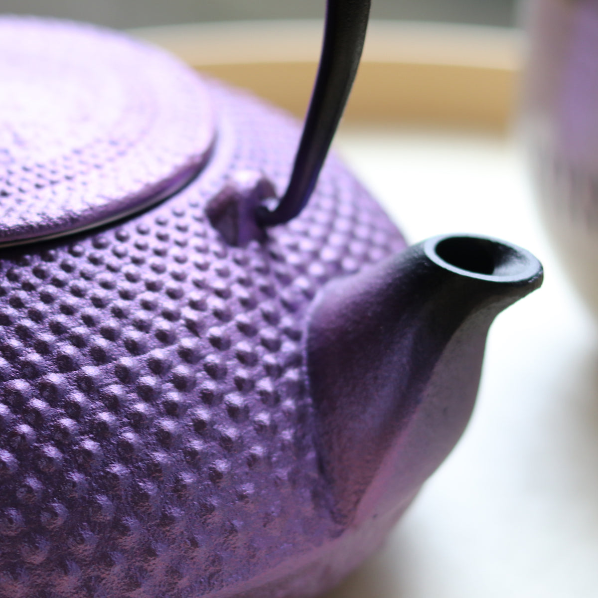 南部鉄器 小鉄瓶 急須 | アラレ 0.5L | 紫 |及富
