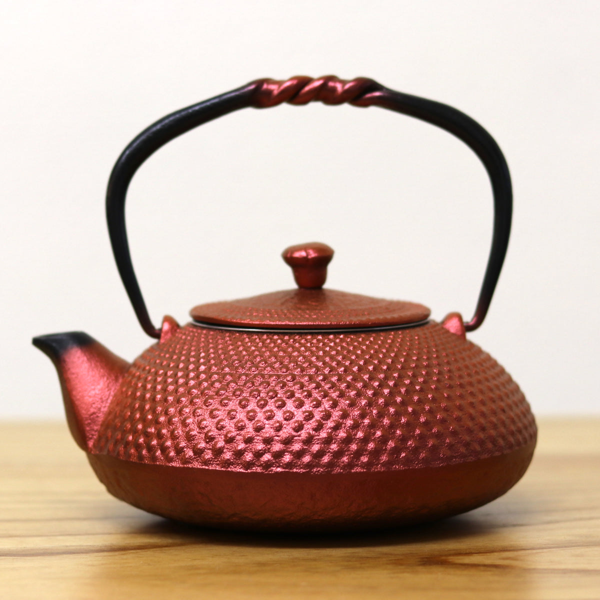 南部鉄器 小鉄瓶 急須 | アラレ 0.5L | 紅 |及富