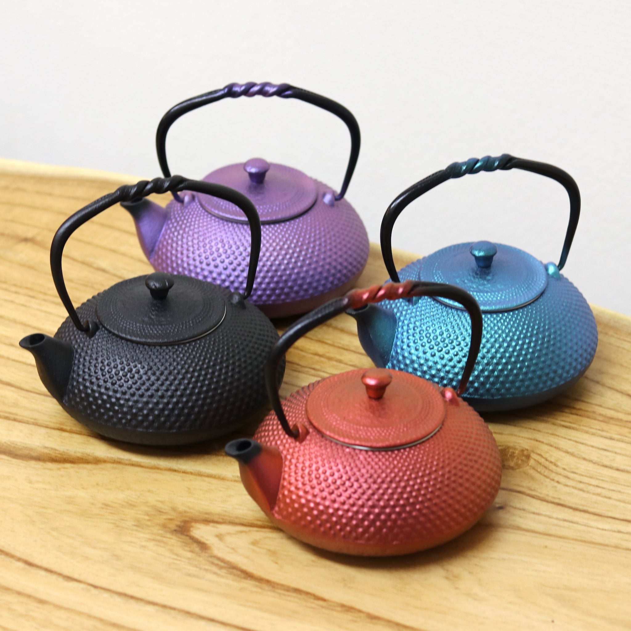 南部鉄器 小鉄瓶 急須 | アラレ 0.5L | 紫 | 及富