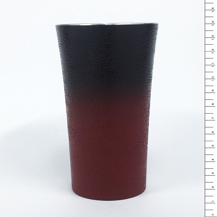大阪浪華錫器 タンブラー | 津軽仕上げ 微粒面 | 黒 | 大阪錫器