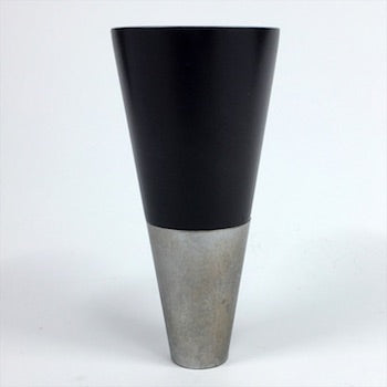高岡銅器 山中漆器 ぐい呑み | HORN 黒漆 × ミスティシルバー | 喜泉