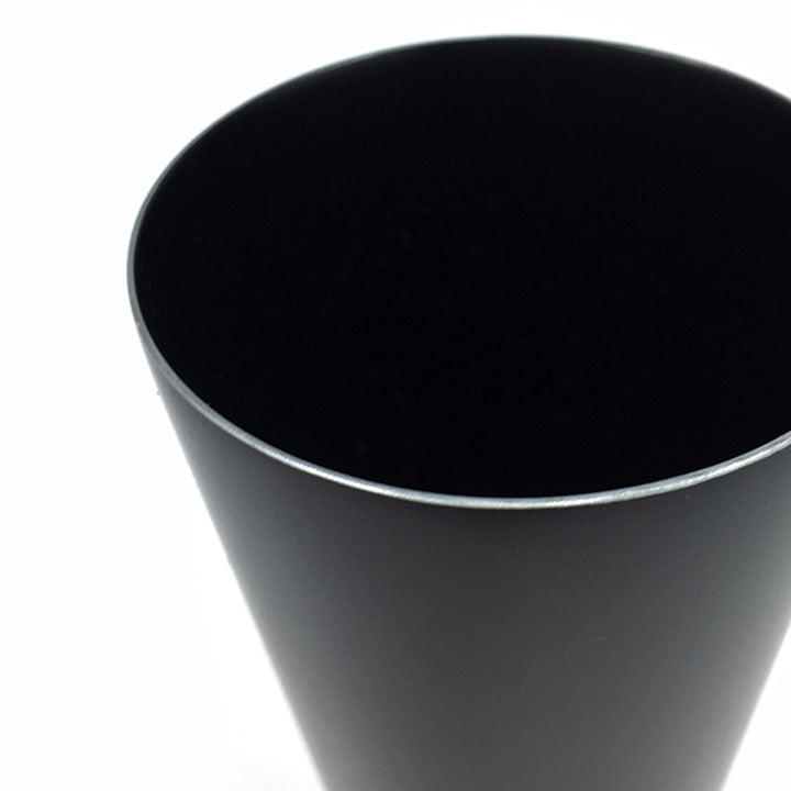 高岡銅器 山中漆器 ぐい呑み | HORN 黒漆 × ミスティシルバー | 喜泉