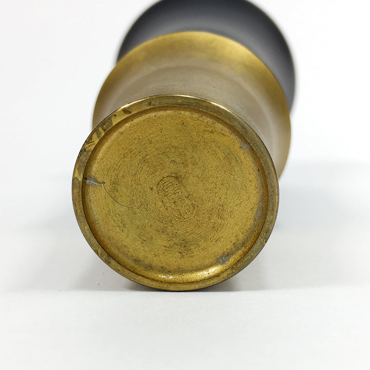 日本酒グラス | 高岡銅器 山中漆器 ぐい呑み | BAMBOO 黒漆 (TALL)MELLOW GOLD/MISTY SILVER | 喜泉