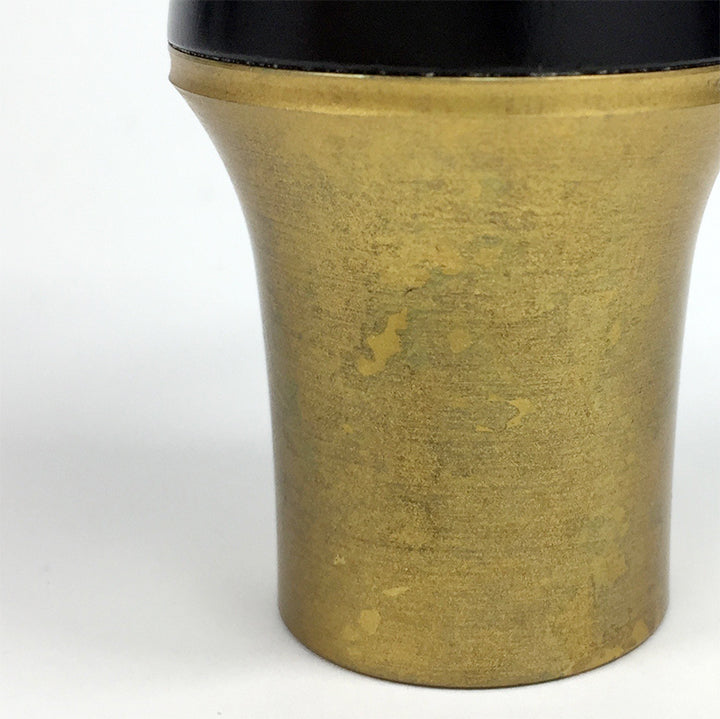 日本酒グラス | 高岡銅器 山中漆器 ぐい呑み | BAMBOO 黒漆 (TALL)MELLOW GOLD/MISTY SILVER | 喜泉