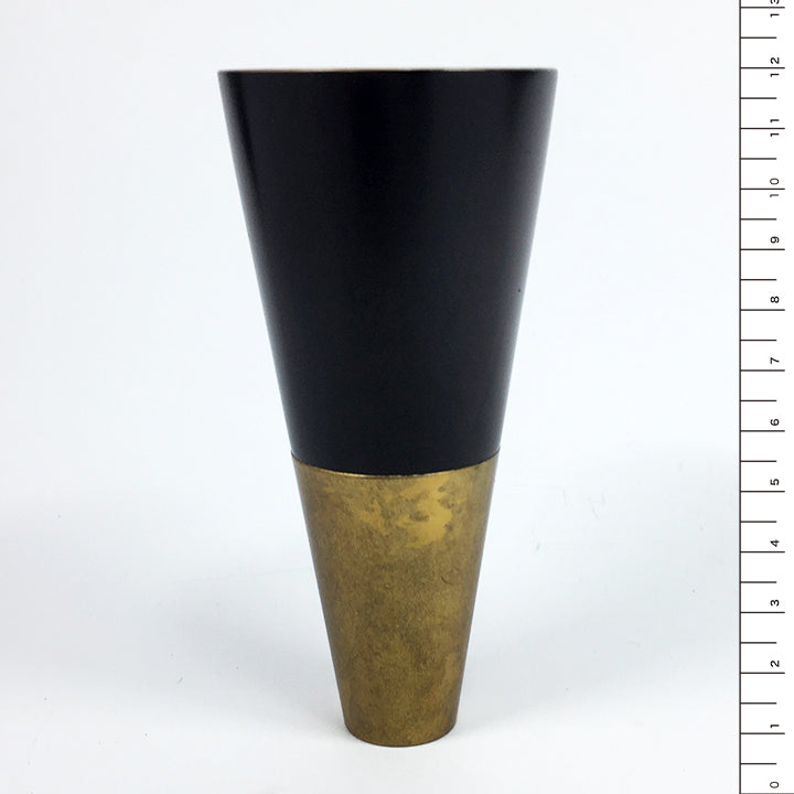 高岡銅器 山中漆器 ぐい呑み | HORN | 黒漆 × メロウゴールド | 喜泉