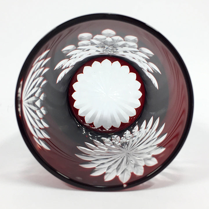 江戸切子 蓋つきグラス | 蓋ちょこ | 八重菊 | 廣田硝子