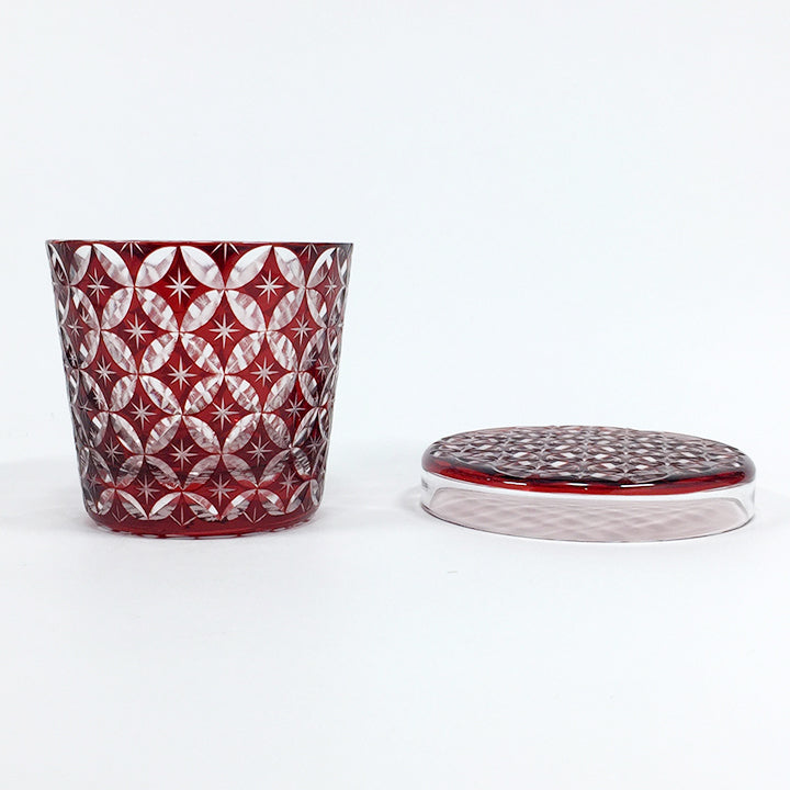 江戸切子 蓋つきグラス | 蓋ちょこ | 七宝 | 廣田硝子