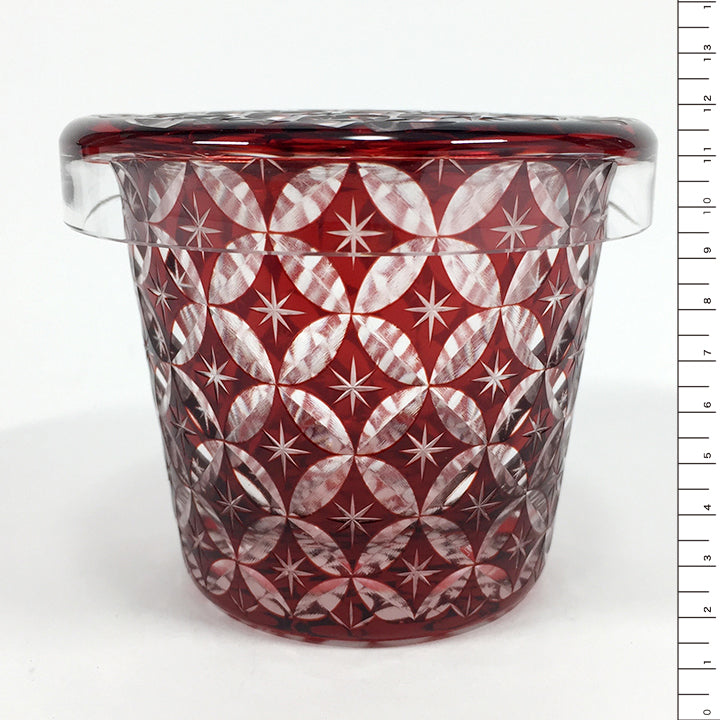 江戸切子 蓋つきグラス | 蓋ちょこ | 七宝 | 廣田硝子
