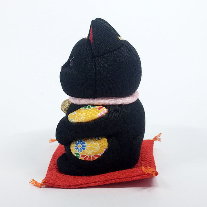 招き猫 | 江戸木目込み 招き猫 風水(小) | 黒 | 柿沼人形
