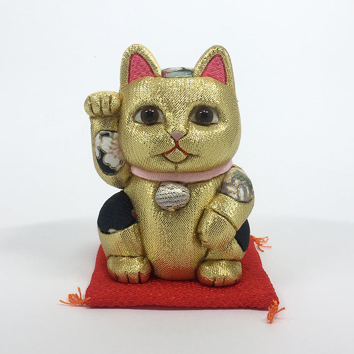 招き猫 | 江戸木目込み 招き猫 風水(小) | 金 | 柿沼人形