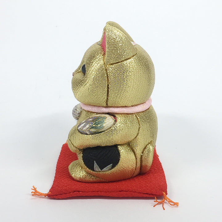 招き猫 | 江戸木目込み 招き猫 風水(小) | 金 | 柿沼人形