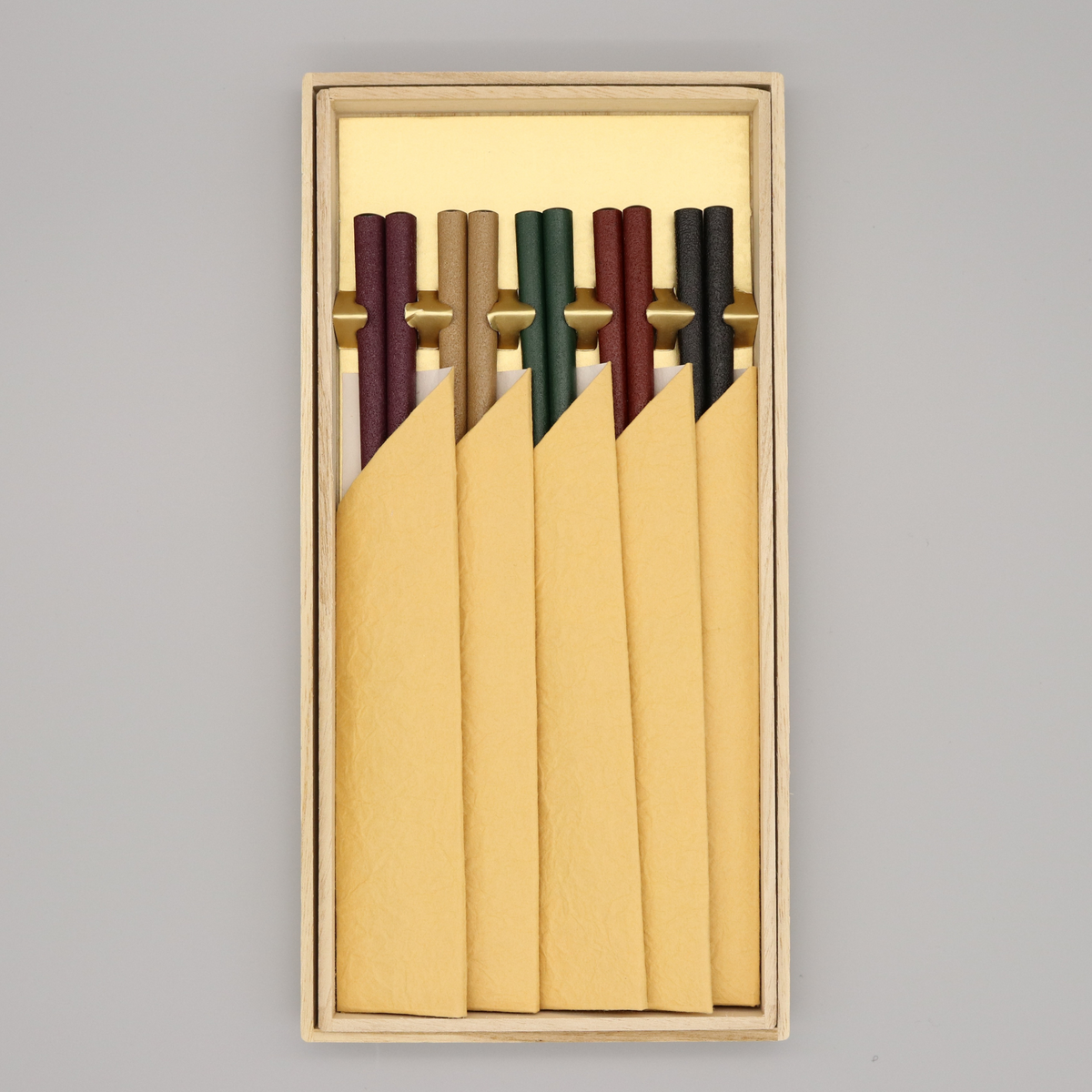 輪島塗 | 五膳入箸 乾漆 5色 | 大藤漆器店