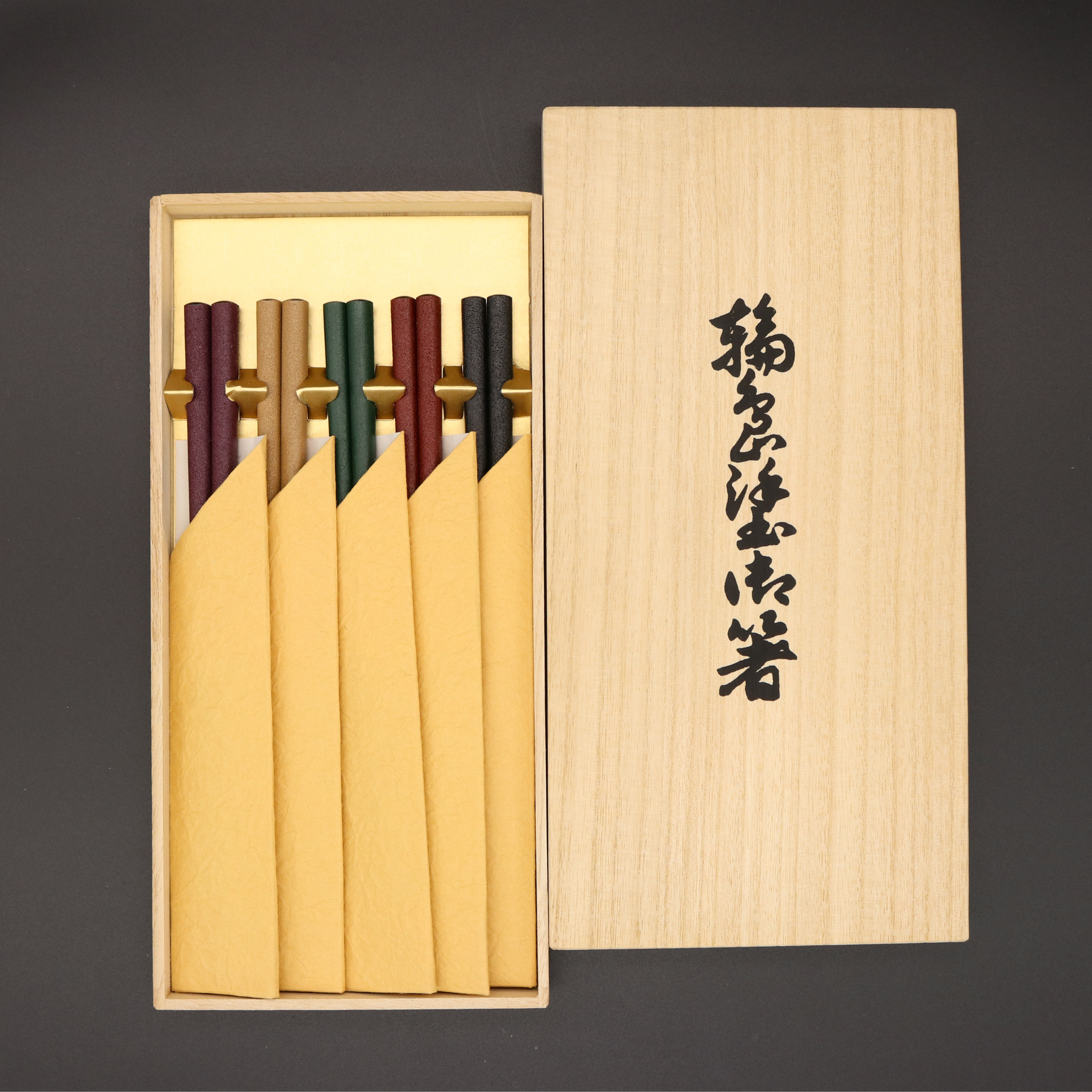 輪島塗 | 五膳入箸 乾漆 5色 | 大藤漆器店