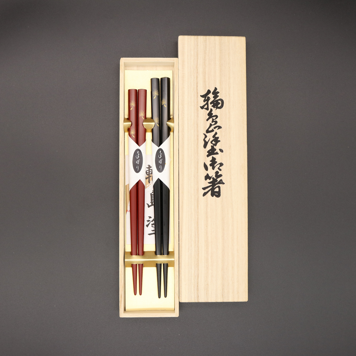 輪島塗 | 夫婦箸 飛花 沈金 | 大藤漆器店