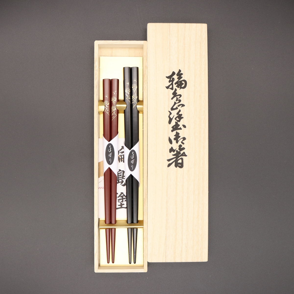 輪島塗 | 夫婦箸 梅沈金 | 大藤漆器店