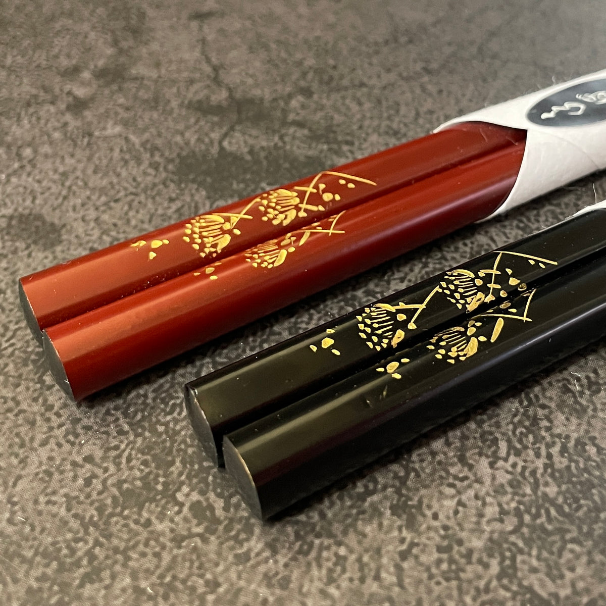 輪島塗 | 夫婦箸 梅沈金 | 大藤漆器店