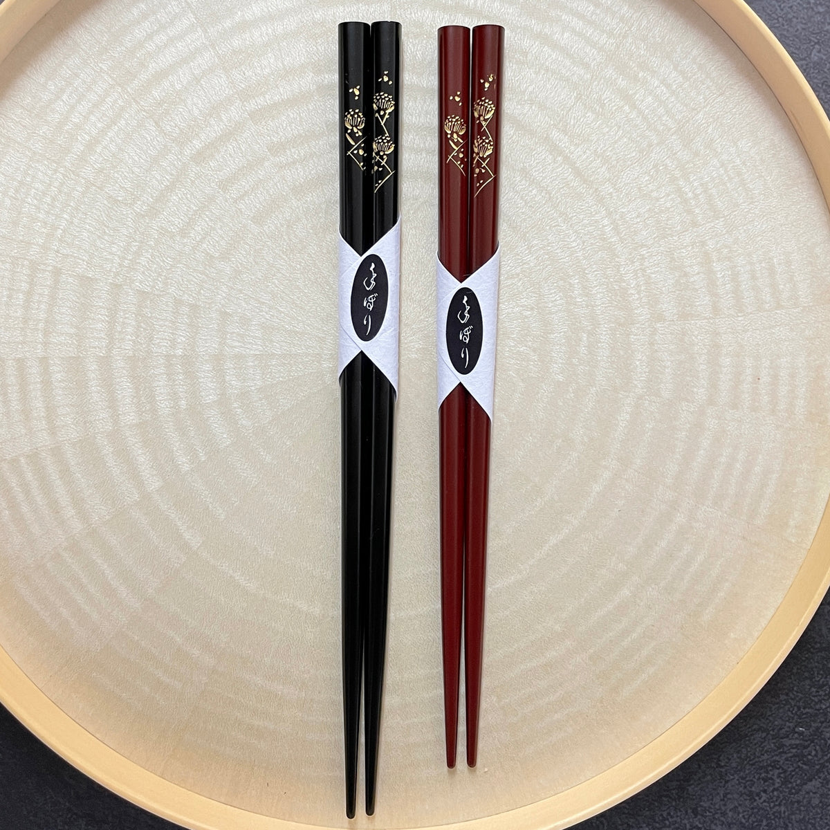 輪島塗 | 夫婦箸 梅沈金 | 大藤漆器店