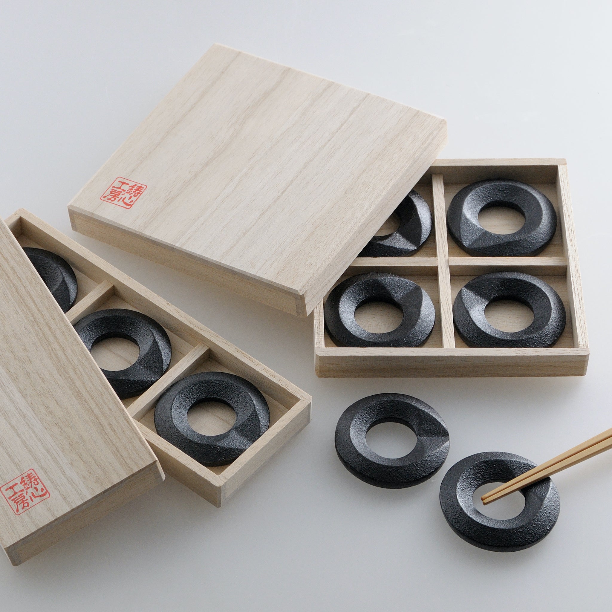 山形鋳物 箸置き | 箸置き 丸 | 3個セット | 鋳心ノ工房