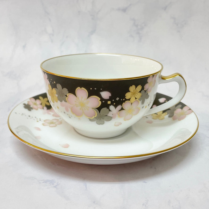 洋食器 | カップ&ソーサー 桜シリーズ | 友禅桜 | 大倉陶園