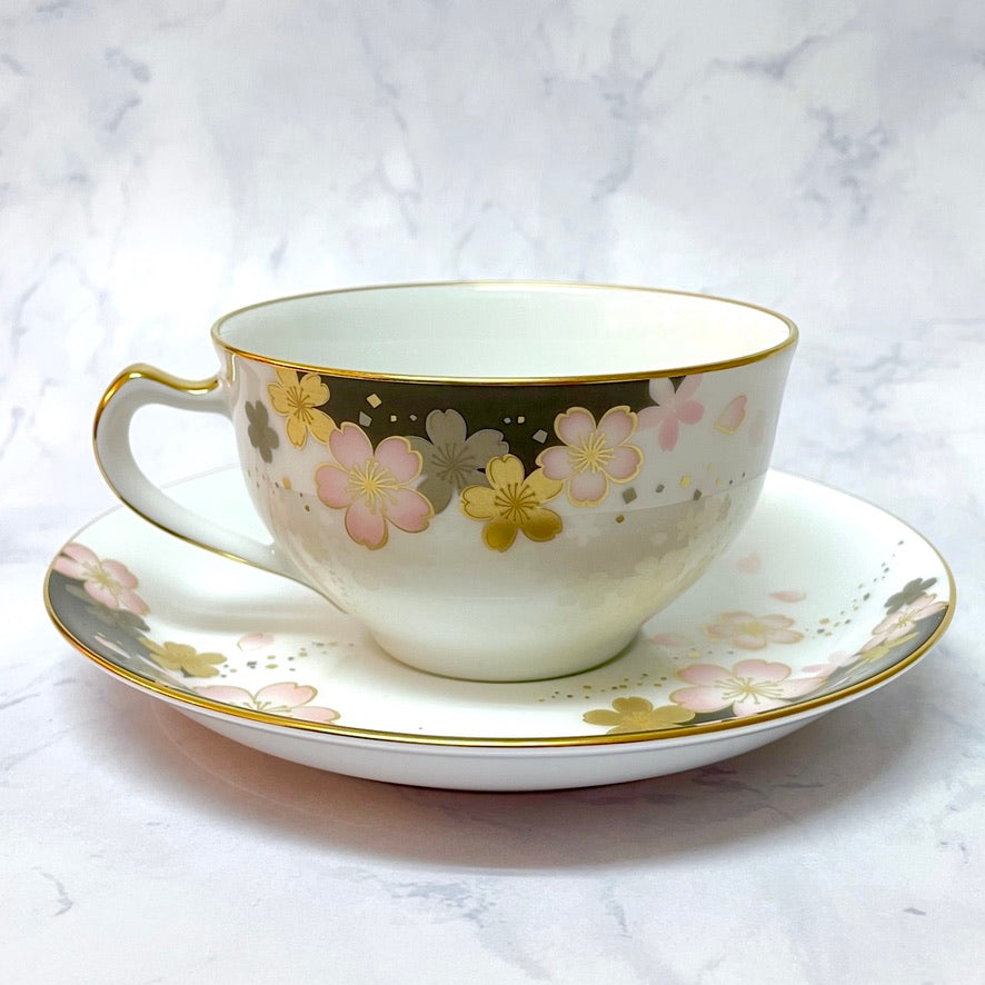 洋食器 | カップ&ソーサー 桜シリーズ | 友禅桜 | 大倉陶園