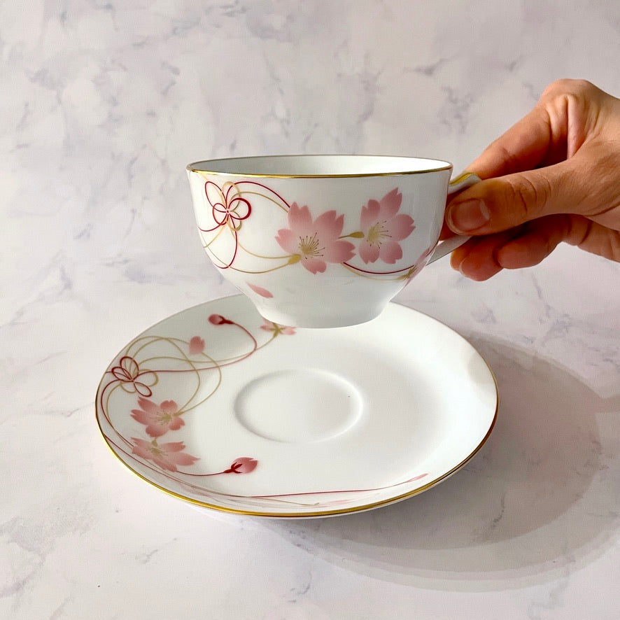洋食器 | カップ&ソーサー 桜シリーズ | 結桜 | 大倉陶園