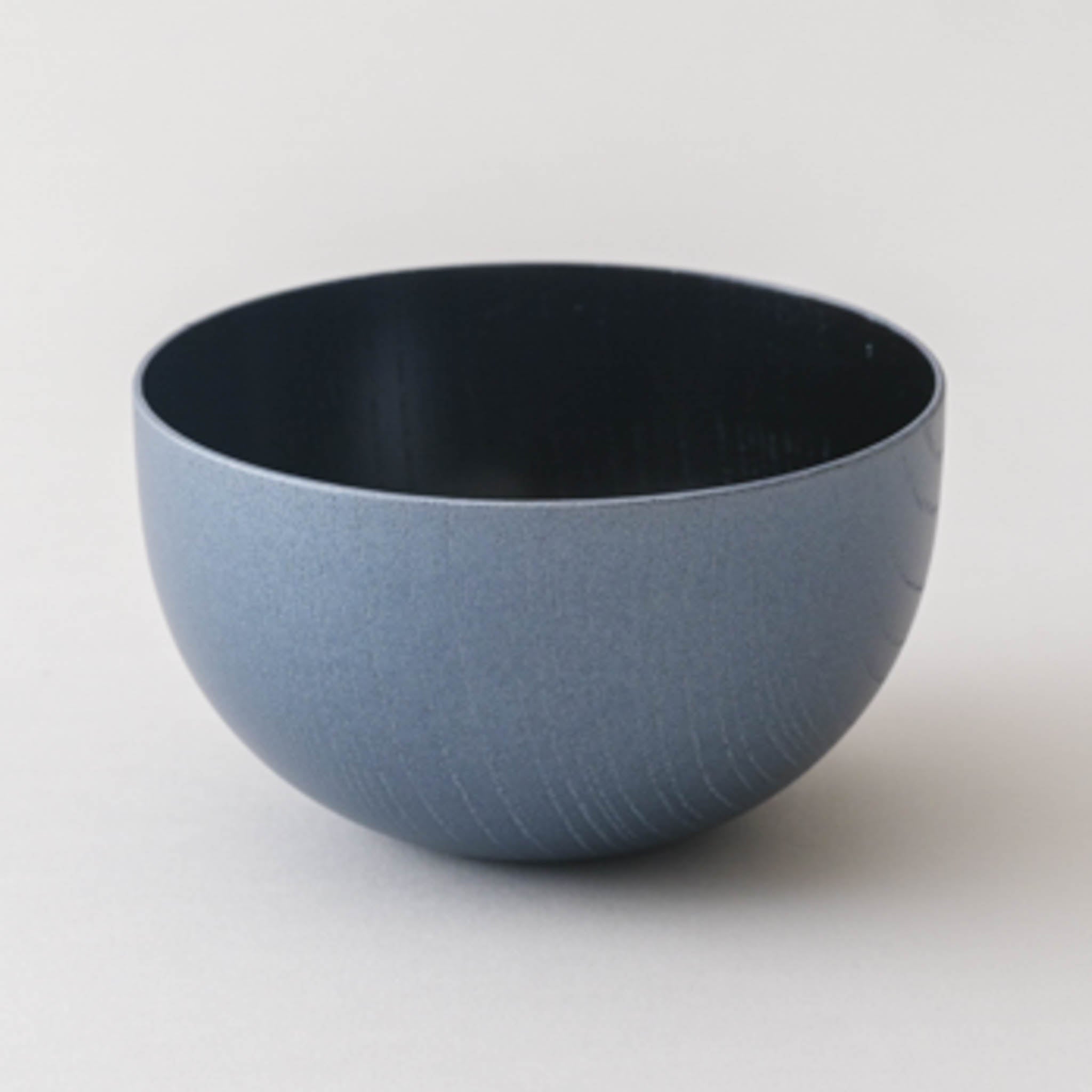 山中漆器 お椀 | うつろいボウル | クールブラック 黒摺 | 浅田漆器工芸