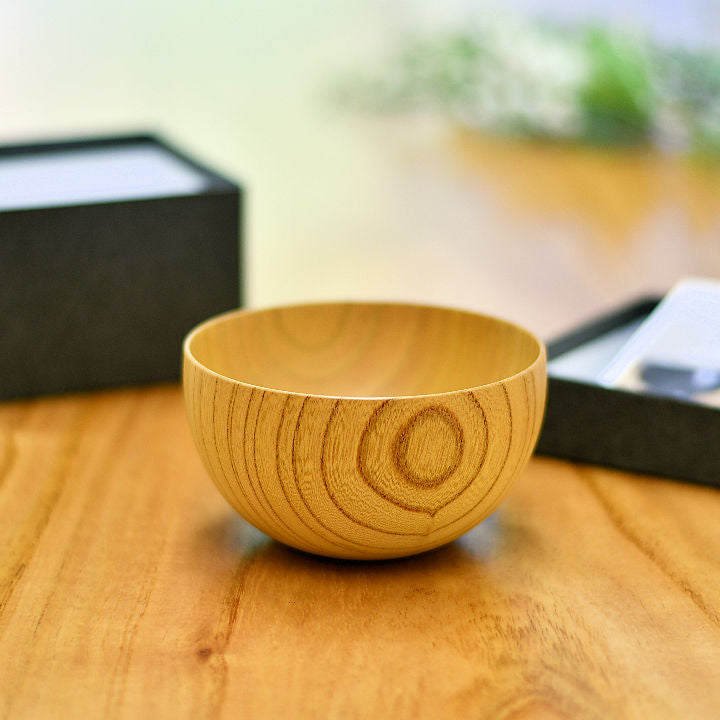 山中漆器 お椀 | しらさぎボウル ナチュラル | 欅 | 白鷺木工