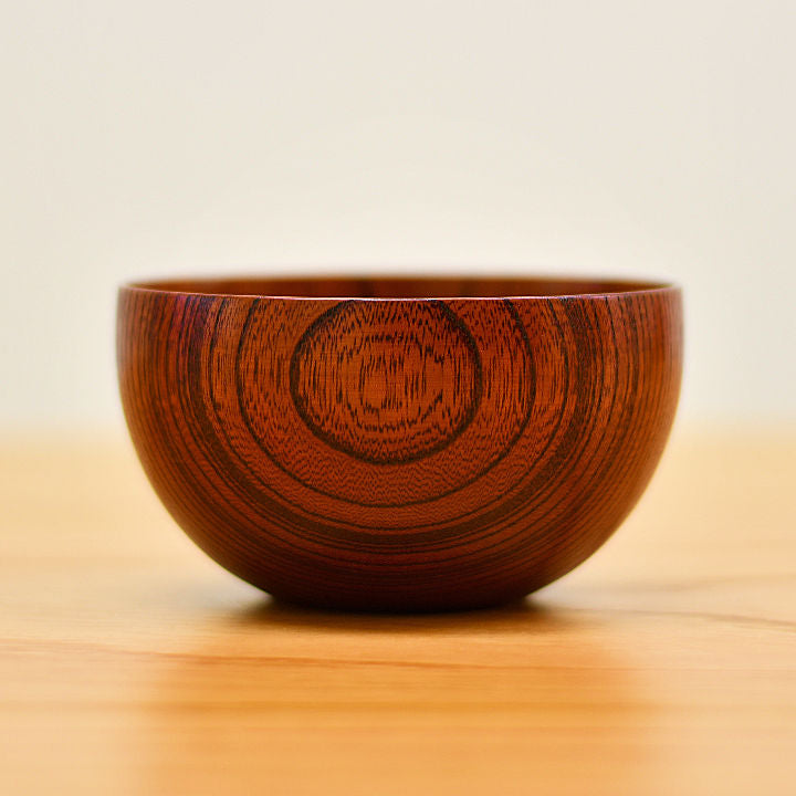山中漆器 お椀 | しらさぎボウル 漆⾚ | 欅 | 白鷺木工