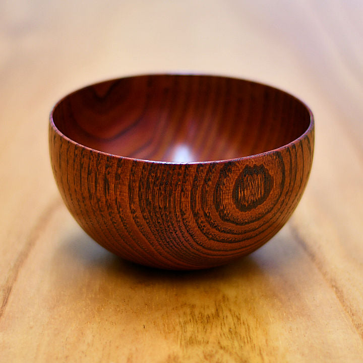 山中漆器 お椀 | しらさぎボウル 漆⾚ | 栗 | 白鷺木工