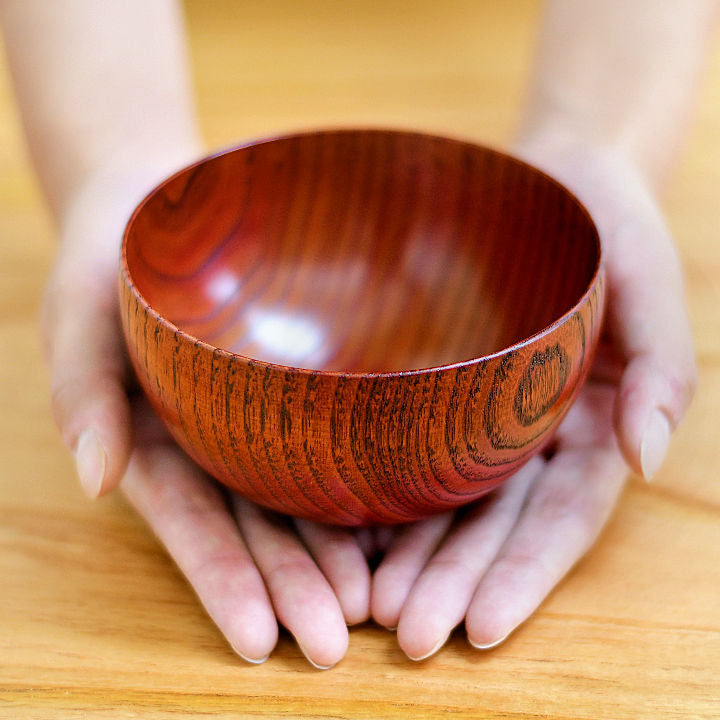 山中漆器 お椀 | しらさぎボウル 漆⾚ | 栗 | 白鷺木工