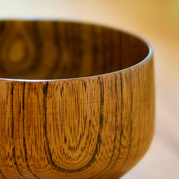 山中漆器 お椀 | サブロク椀 漆茶 | 布袋 | 白鷺木工