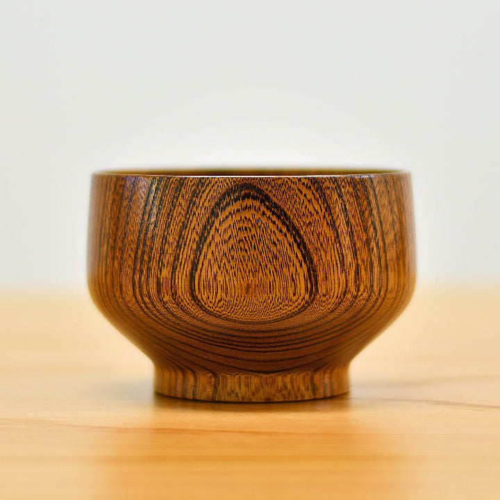 山中漆器 お椀 | サブロク椀 漆茶 | 布袋 | 白鷺木工