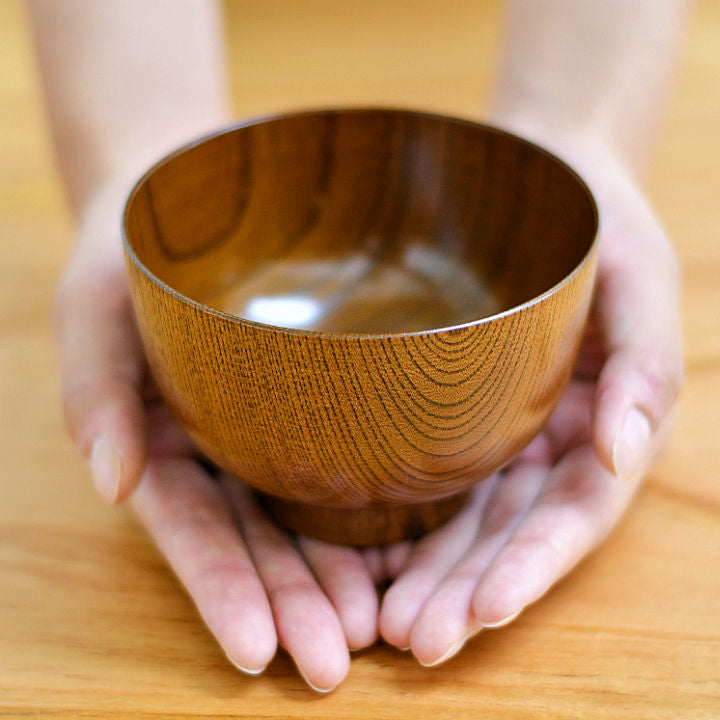山中漆器 お椀 | サブロク椀 漆茶 | 仙才 | 白鷺木工
