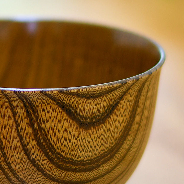 山中漆器 お椀 | サブロク椀 漆茶 | ⽻反 | 白鷺木工