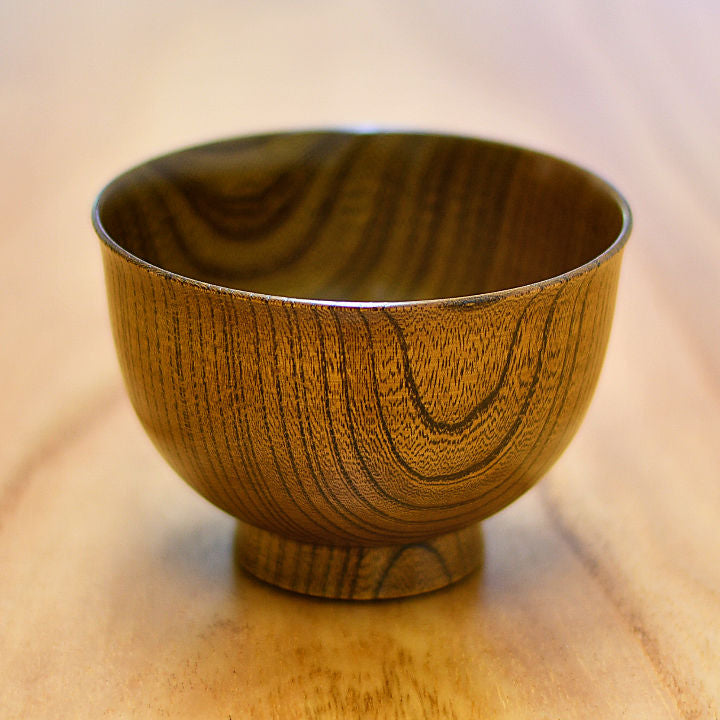 山中漆器 お椀 | サブロク椀 漆茶 | ⽻反 | 白鷺木工