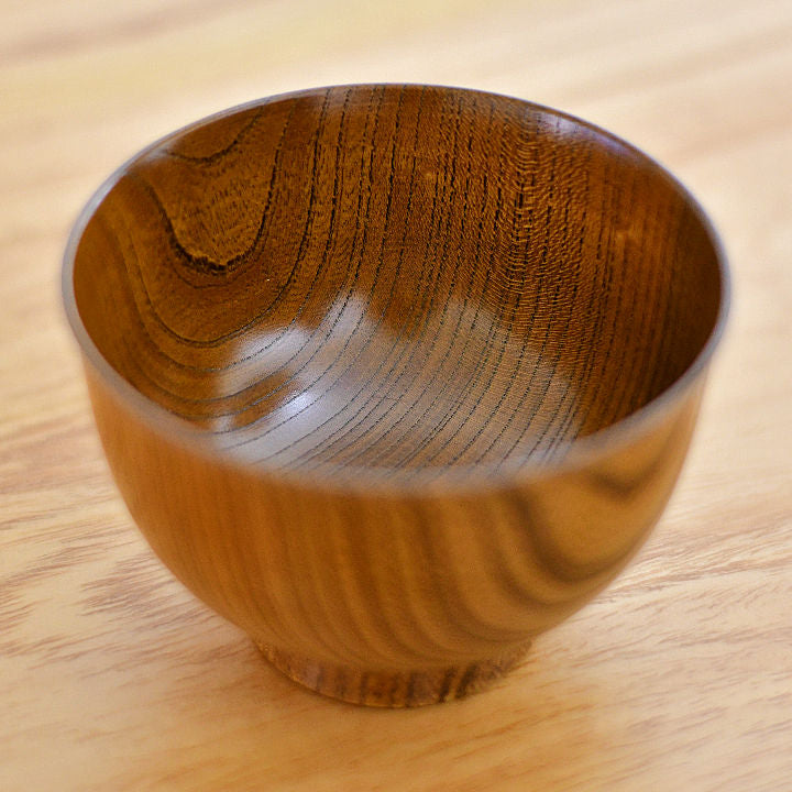 山中漆器 お椀 | サブロク椀 漆茶 | ⽻反 | 白鷺木工