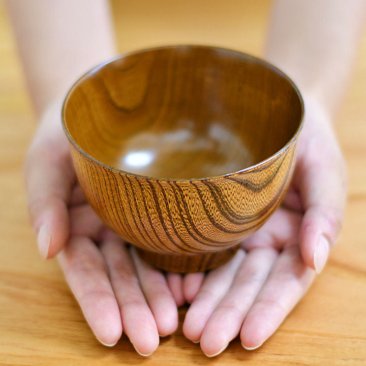 山中漆器 お椀 | サブロク椀 漆茶 | ⽻反 | 白鷺木工