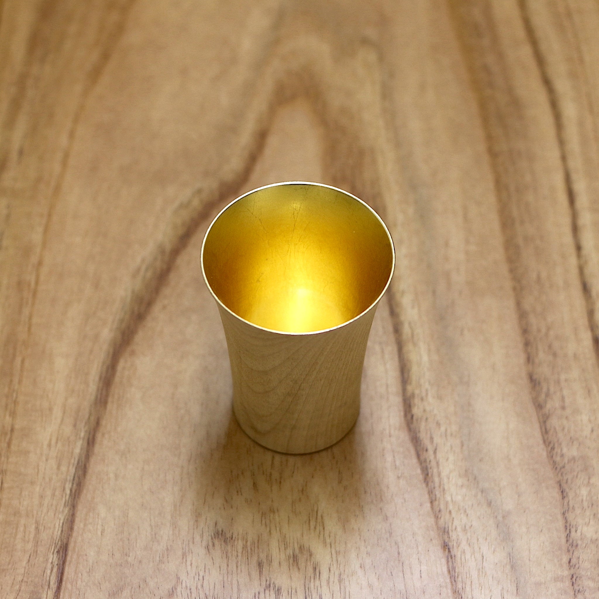 山中漆器 酒器 | 祝杯 ミズメ桜 ナチュラル | 金 | 白鷺木工