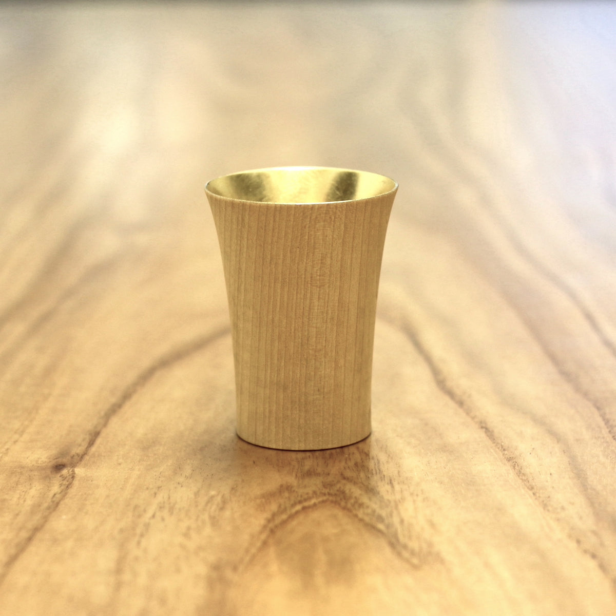 山中漆器 酒器 | 祝杯 ミズメ桜 ナチュラル | 金 | 白鷺木工