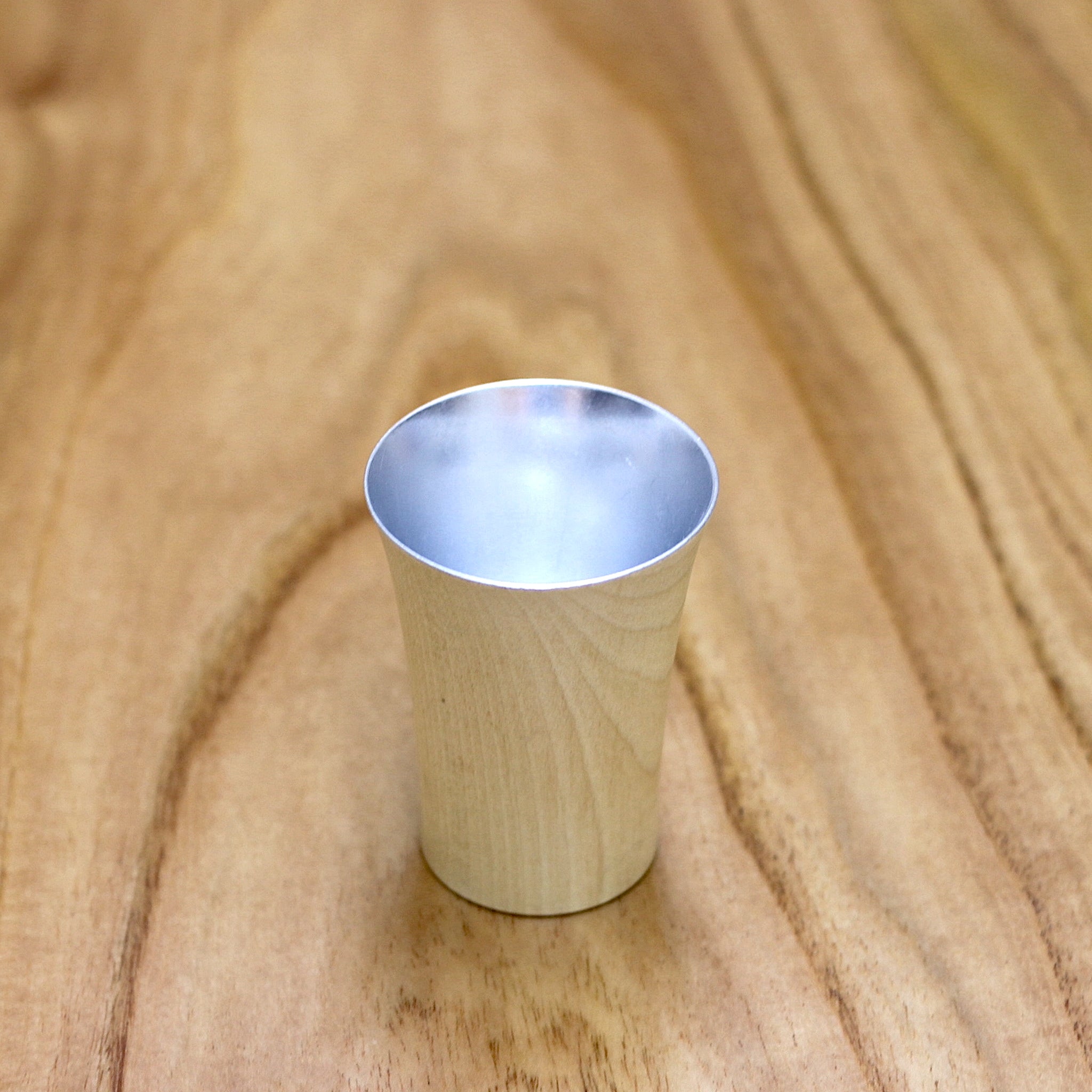 山中漆器 酒器 | 祝杯 ミズメ桜 ナチュラル | 銀 | 白鷺木工
