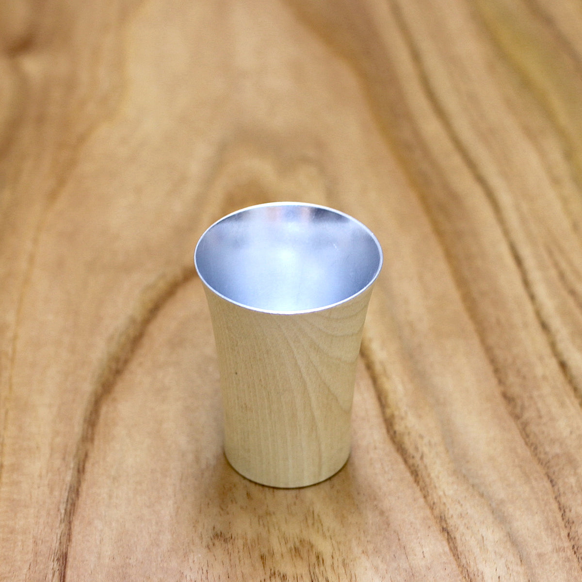 山中漆器 酒器 | 祝杯 ミズメ桜 ナチュラル | 銀 | 白鷺木工