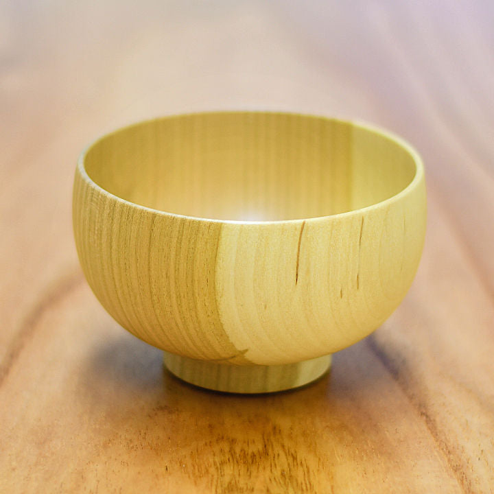 山中漆器 汁碗 | しらさぎ椀M ナチュラル | 桜 | 白鷺木工