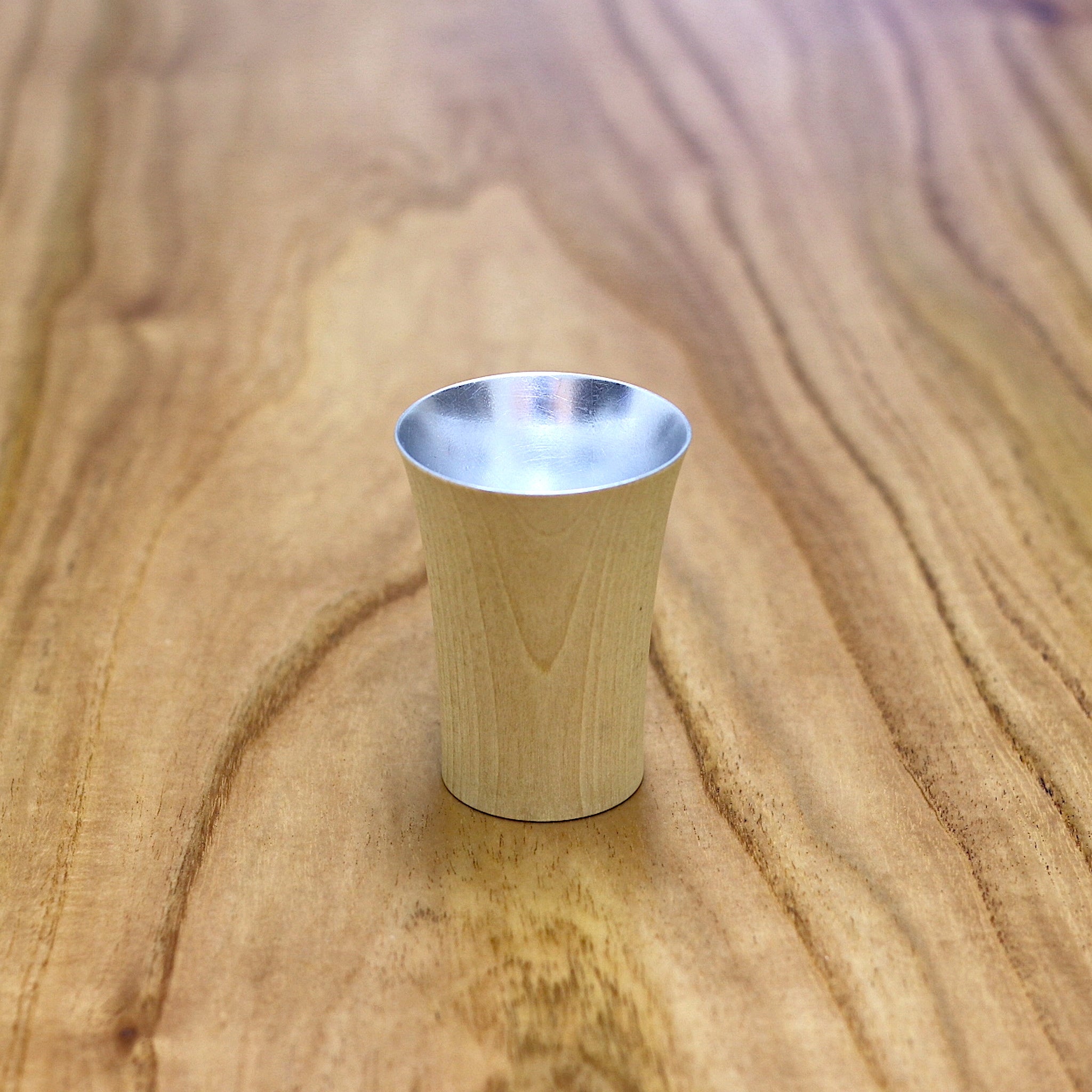 山中漆器 酒器 | 祝杯 ミズメ桜 ナチュラル | ⾦・銀セット | 白鷺木工