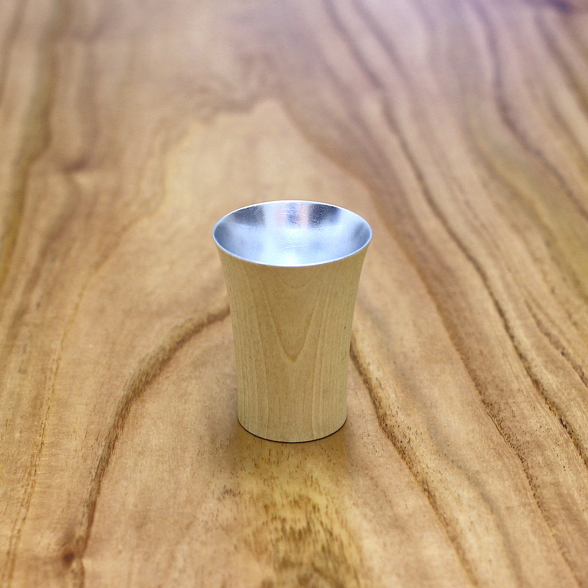 山中漆器 酒器 | 祝杯 ミズメ桜 ナチュラル | ⾦/銀セット | 白鷺木工
