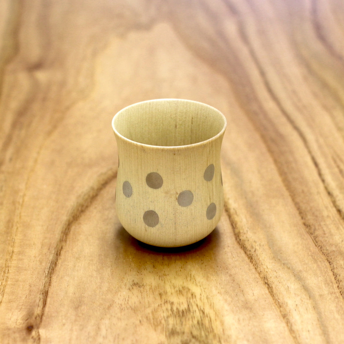 山中漆器 コップ | ⽔⽟カップ ミズメ桜 ナチュラル | 銀 | 白鷺木工