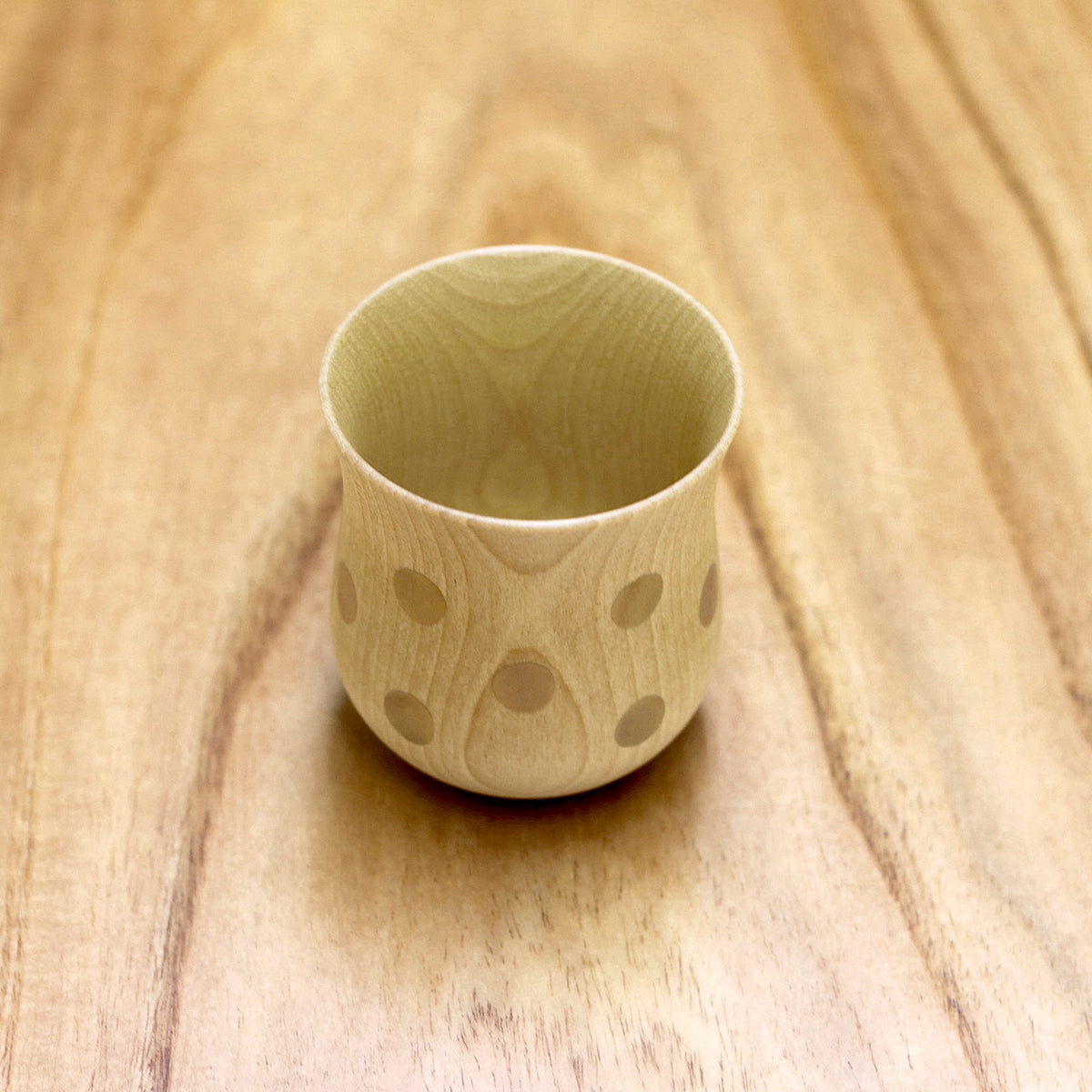 山中漆器 コップ | ⽔⽟カップ ミズメ桜 ナチュラル | ⾦/銀セット | 白鷺木工